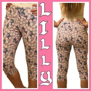 Lilly Pulitzer |Flower Capri Pants